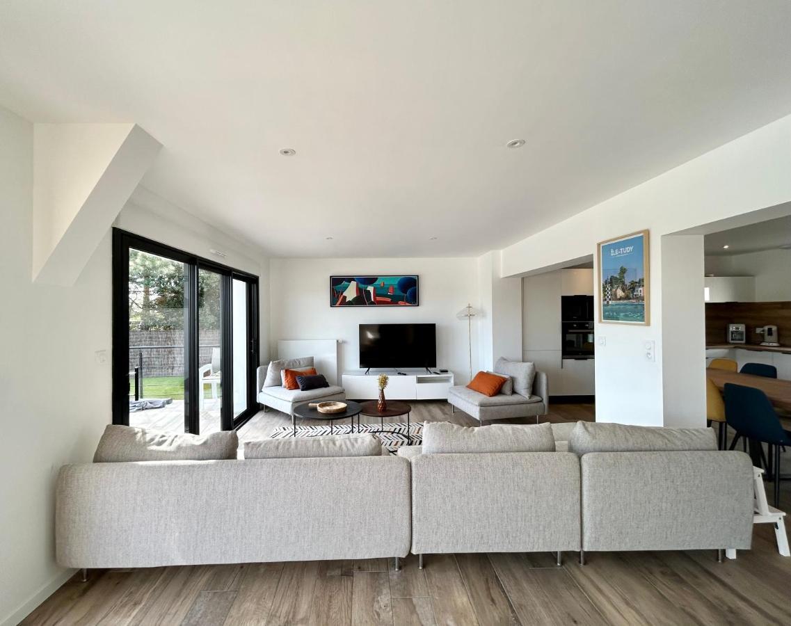 Superbe Villa Tout Confort Avec Piscine Chauffee Er Couverte Et Spa A 2 Pas De La Plage Fouesnant Eksteriør bilde