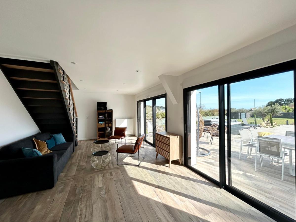 Superbe Villa Tout Confort Avec Piscine Chauffee Er Couverte Et Spa A 2 Pas De La Plage Fouesnant Eksteriør bilde