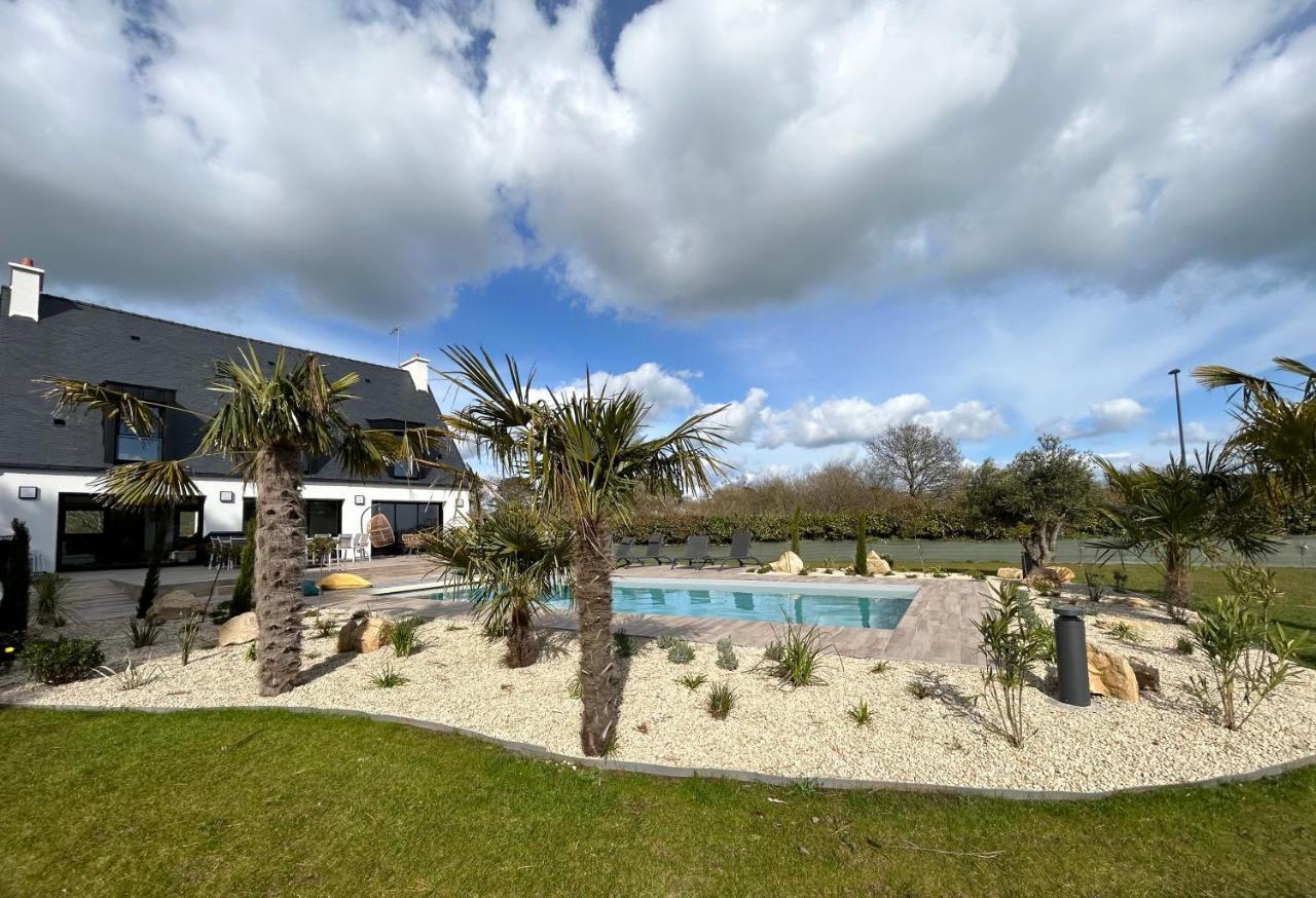 Superbe Villa Tout Confort Avec Piscine Chauffee Er Couverte Et Spa A 2 Pas De La Plage Fouesnant Eksteriør bilde