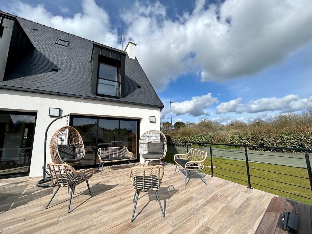 Superbe Villa Tout Confort Avec Piscine Chauffee Er Couverte Et Spa A 2 Pas De La Plage Fouesnant Eksteriør bilde