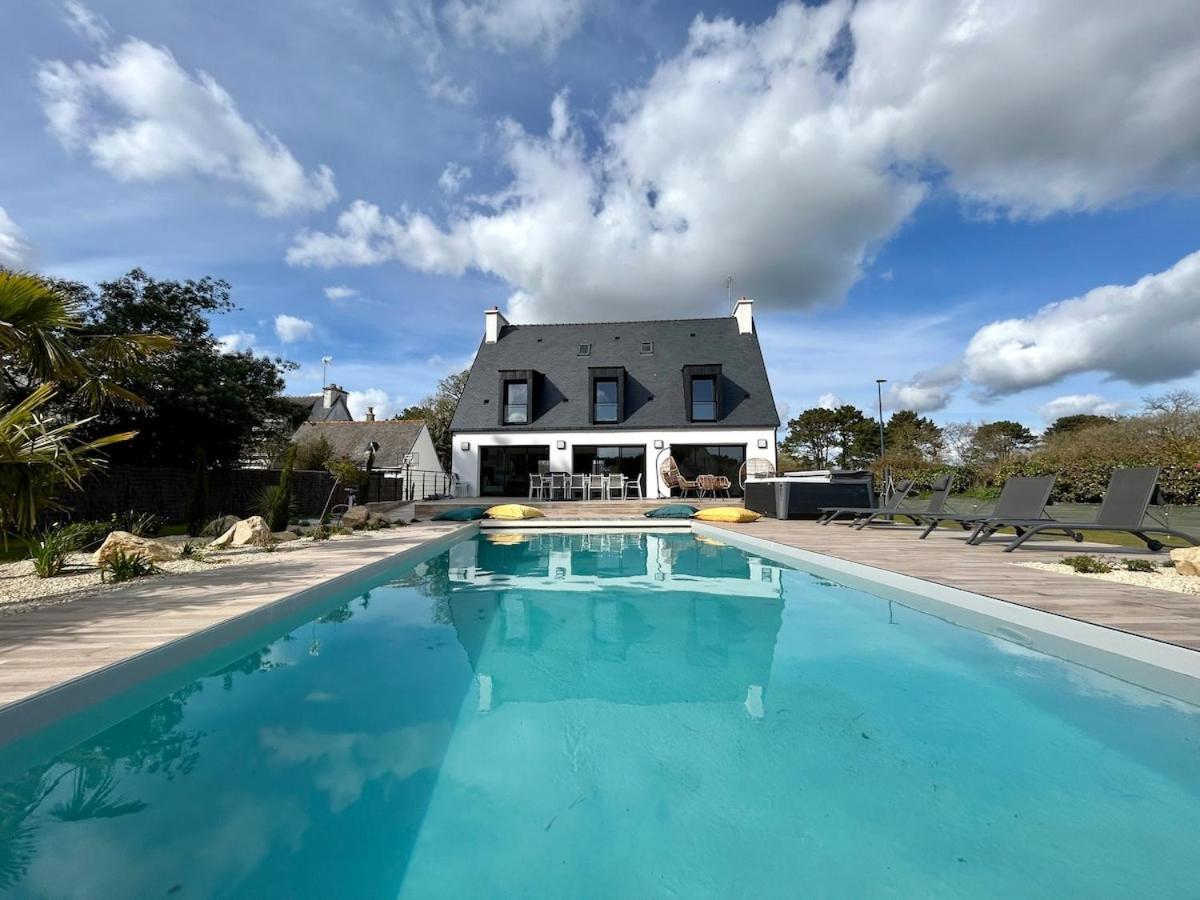 Superbe Villa Tout Confort Avec Piscine Chauffee Er Couverte Et Spa A 2 Pas De La Plage Fouesnant Eksteriør bilde